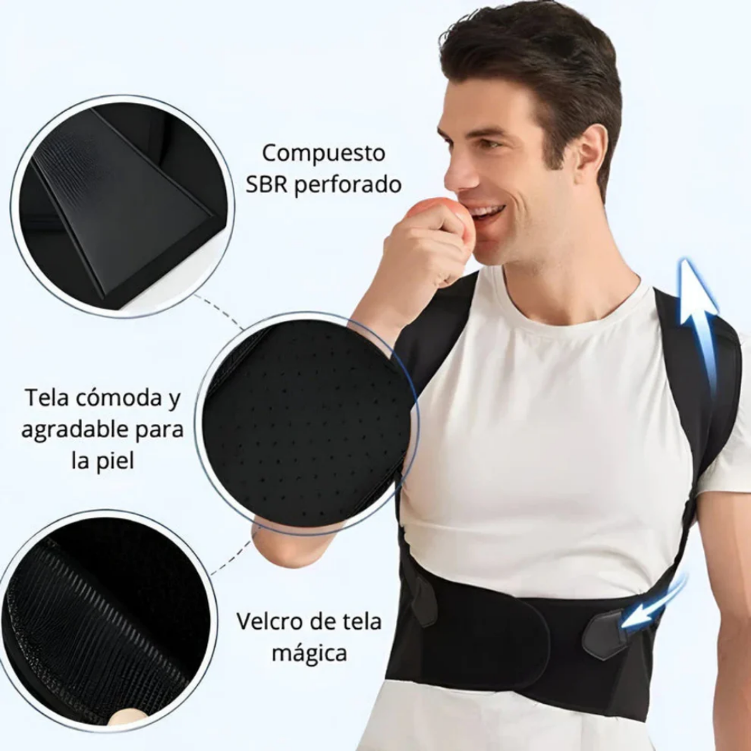 CORRECTOR DE POSTURA MOLDEADOR NEGRO S/M/L/XL/2XL/3XL