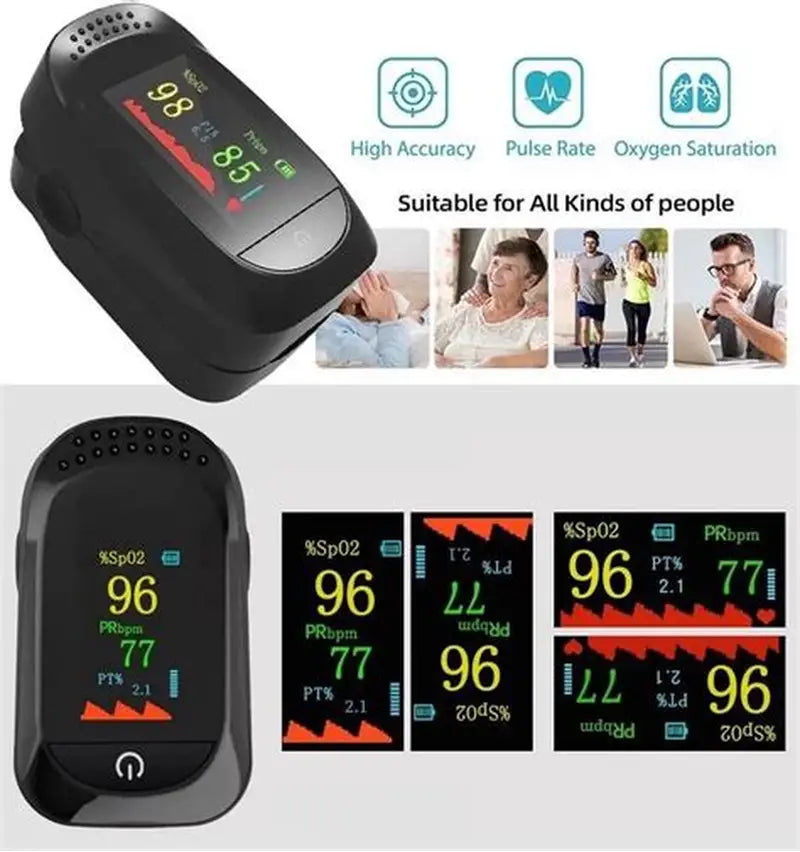 Oxímetro para tomar el pulso a través del dedo