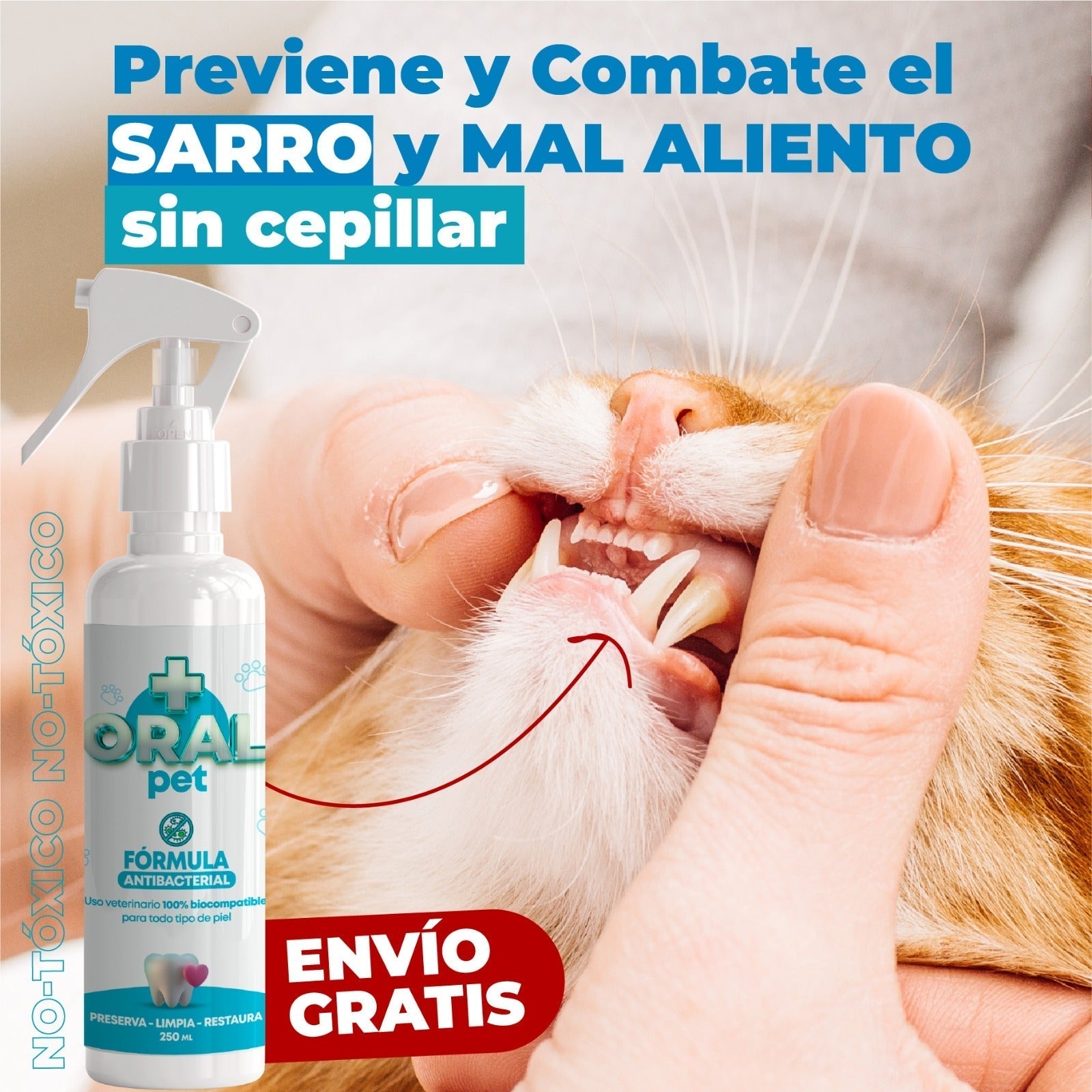 OralPet™ Dile Adiós Al Sarro - Limpieza bucal para mascotas con envío gratis 🎁