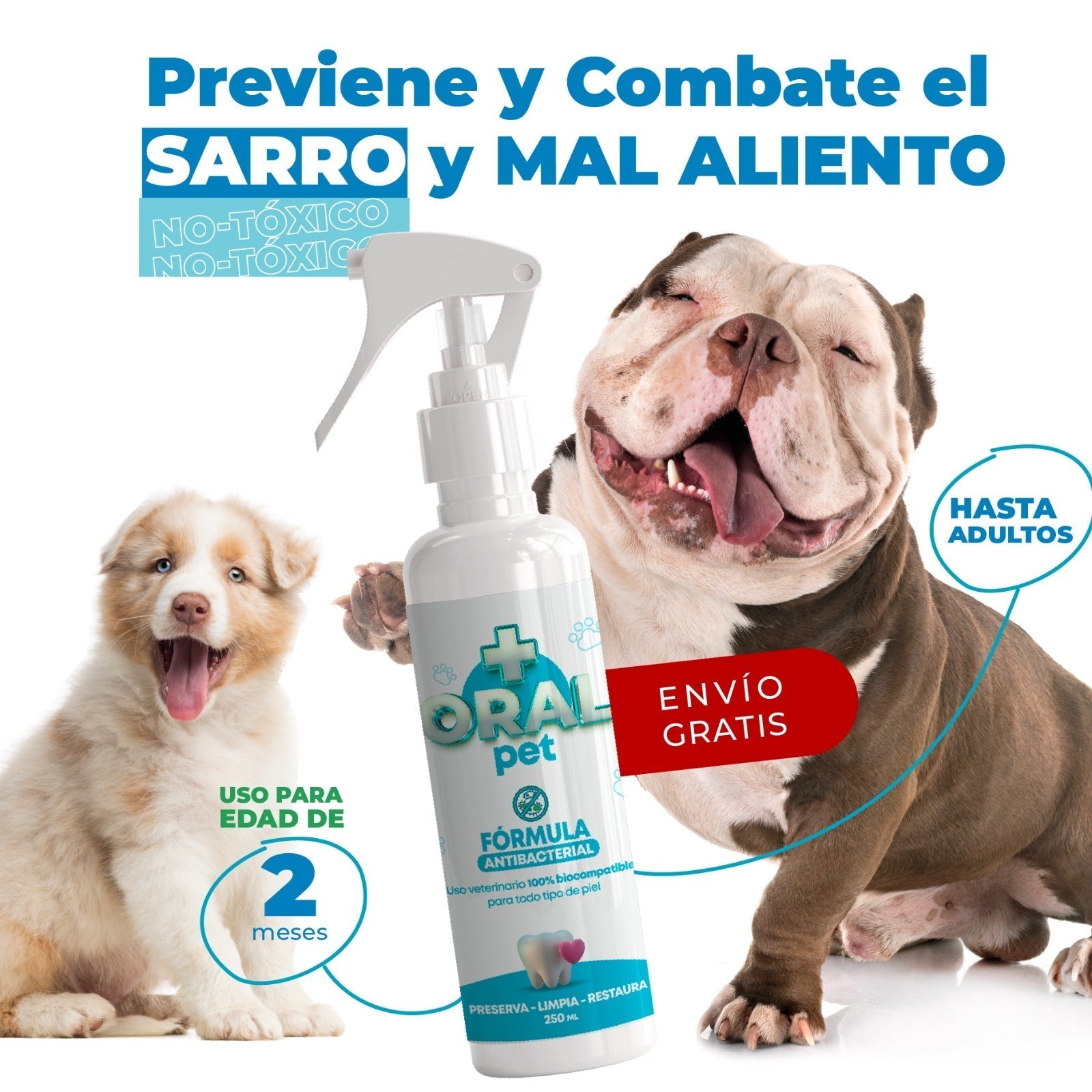 OralPet™ Dile Adiós Al Sarro - Limpieza bucal para mascotas con envío gratis 🎁